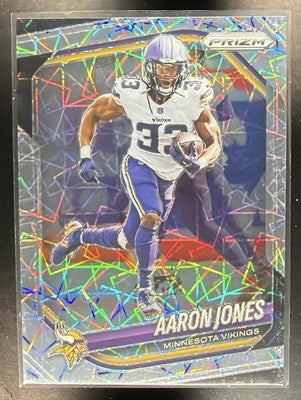 2025 Panini Prizm Aaron Jones #7 Lazer Vikings