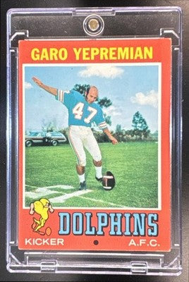 1971 Topps Garo Yepremian #121 RC Dolphins