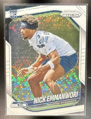 2025 Panini Prizm Nick Emmanwori #320 White Disco RC Seahawks