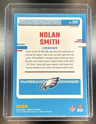 2023 Panini Donruss Nolan Smith Optic Rated Rookie Preview Red & Green Prizm RC