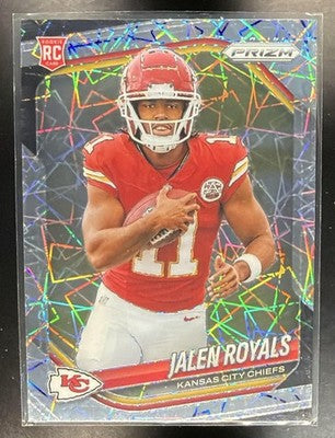 2025 Panini Prizm Jalen Royals #341 Lazer RC Chiefs