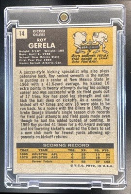 1971 Topps Roy Gerela #14 RC