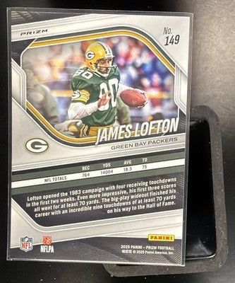 2025 Panini Prizm James Lofton #149 White Disco Packers