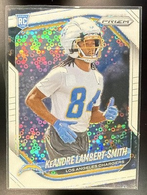 2025 Panini Prizm KeAndre Lambert-Smith #349 White Disco RC Chargers