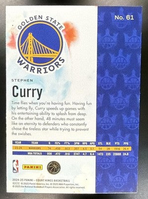 2024-25 Panini Court Kings Stephen Curry #61 Warriors