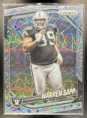 2025 Panini Prizm Warren Sapp #212 Lazer Raiders