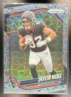 2025 Panini Prizm Jaylin Noel #386 Lazer RC Texans