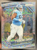 2025 Panini Prizm T'Vondre Sweat #80 Lazer Titans