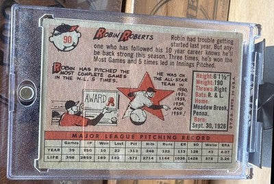 1958 Topps Robin Roberts #90 Phillies
