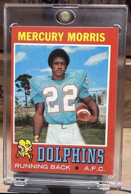 1971 Topps Mercury Morris #91 RC Dolphins
