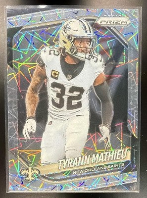 2025 Panini Prizm Tyrann Mathieu #196 Lazer Saints