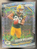 2025 Panini Prizm Savion Williams #306 Lazer RC Packers
