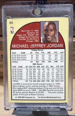 1990-91 Hoops Michael Jordan #65 Bulls