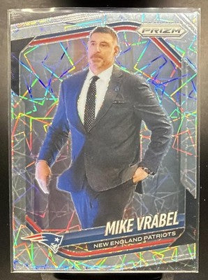 2025 Panini Prizm Mike Vrabel #110 Lazer Patriots