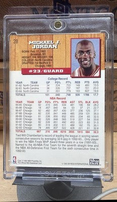 1993-94 Hoops Michael Jordan #28 Bulls