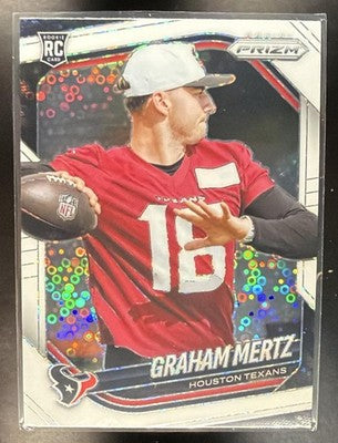 2025 Panini Prizm Graham Mertz #392 White Disco RC Texans