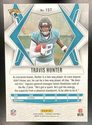 2025 Panini Phoenix Travis Hunter #157 RC Jaguars