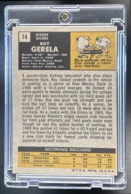 1971 Topps Roy Gerela #14 RC