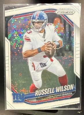 2025 Panini Prizm Russell Wilson #202 White Disco Giants