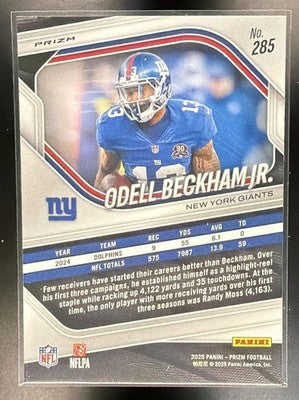 2025 Panini Prizm Odell Beckham Jr. #285 White Disco Giants