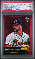 2022 Topps Chrome Platinum Spencer Strider Red Prism Refractor PSA 9