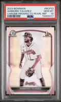 2023 Bowman Chrome Prospects #BCP33 Ambioris Tavarez Pearl Refractor PSA 10