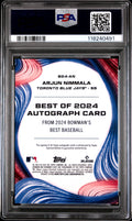 2024 Bowman'S Best Best Of 2024 Autographs #B24AN Arjun Nimmala PSA 10