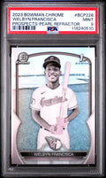 2023 Bowman Chrome  Welbyn Francisca  Pearl Refractor PSA 9