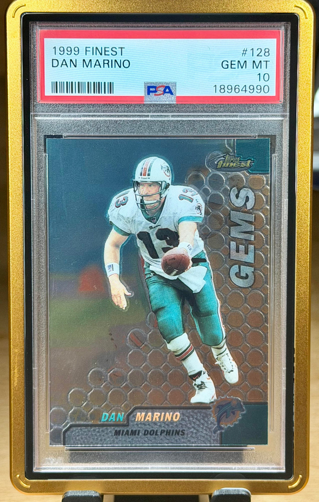 1999 Finest #128 Dan Marino PSA 10 w/ Case