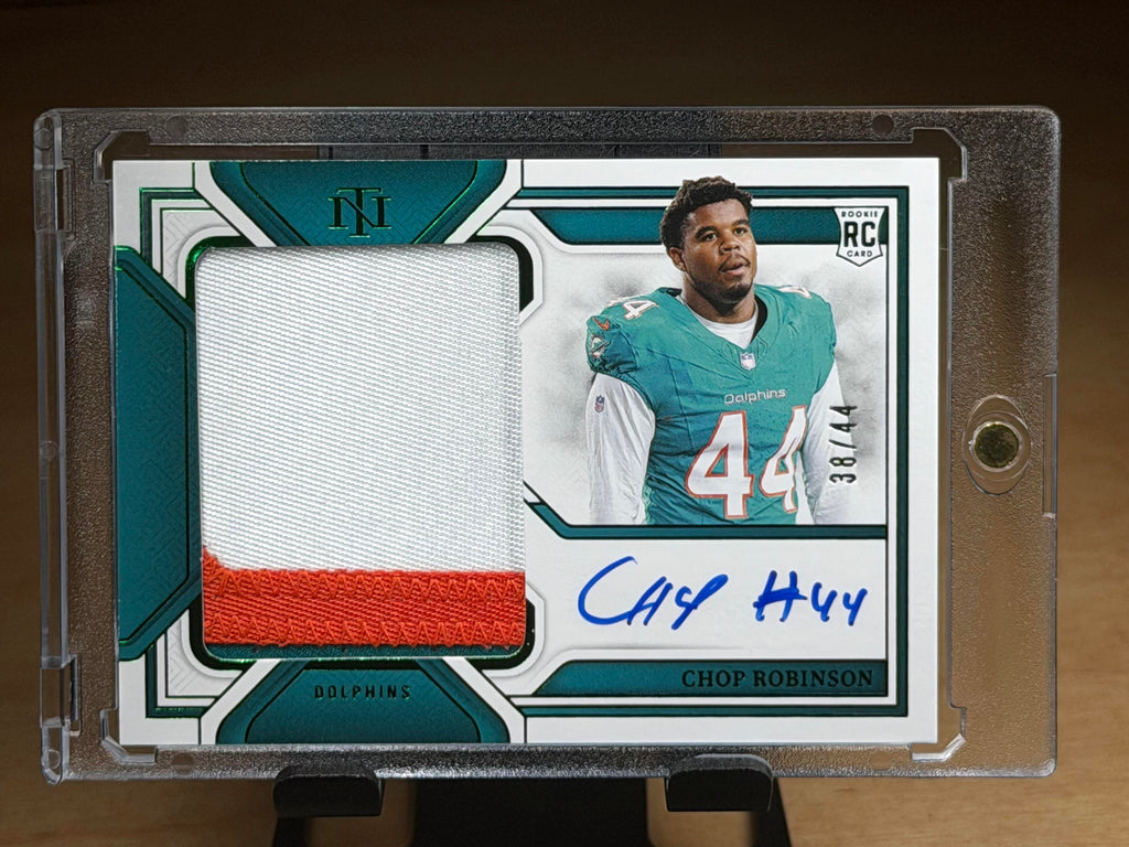 2024 Panini National Treasures Chop Robinson RPA Auto #/44