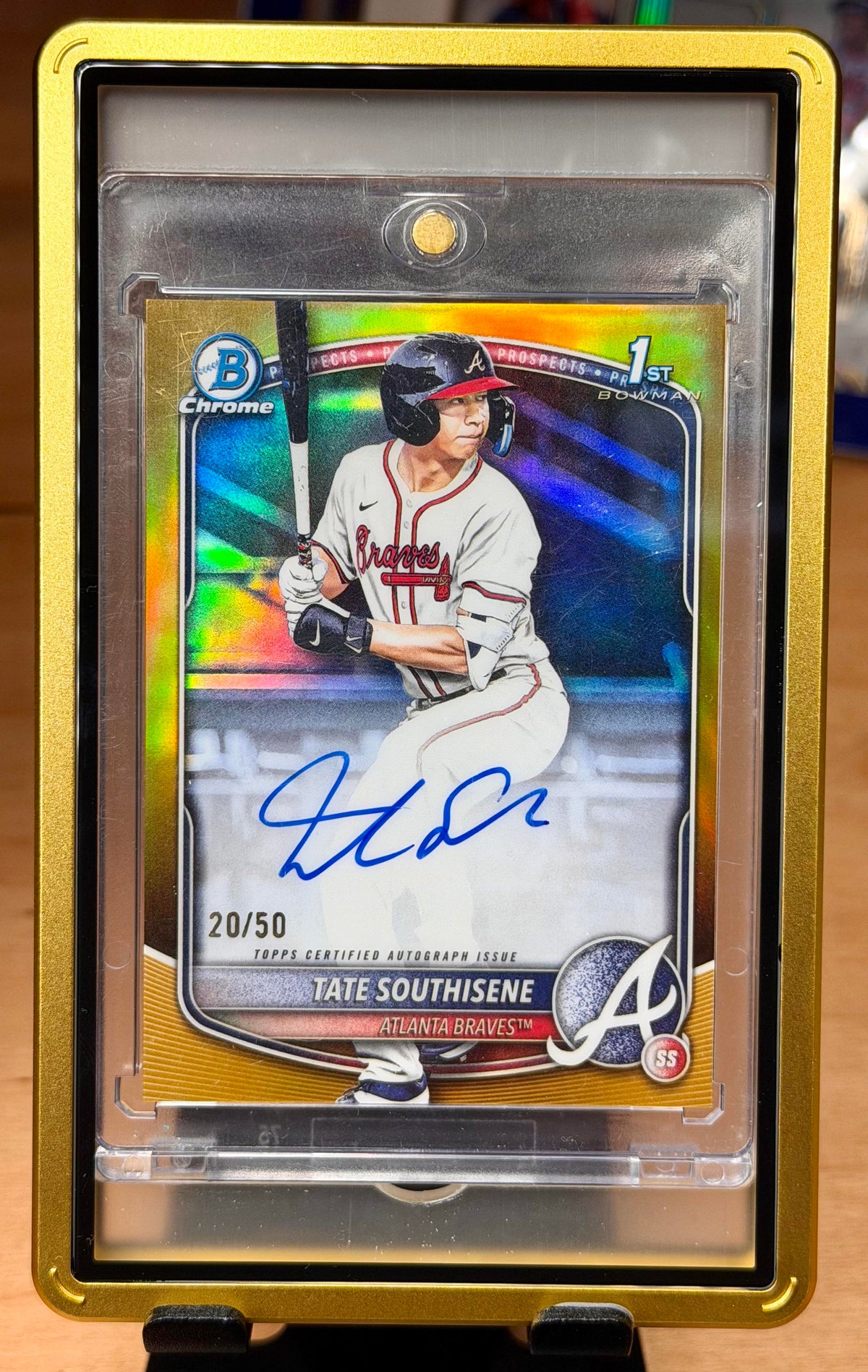 2025 Bowman Draft #CPA-TS Tate Southisene Auto True Gold Refractor /50
