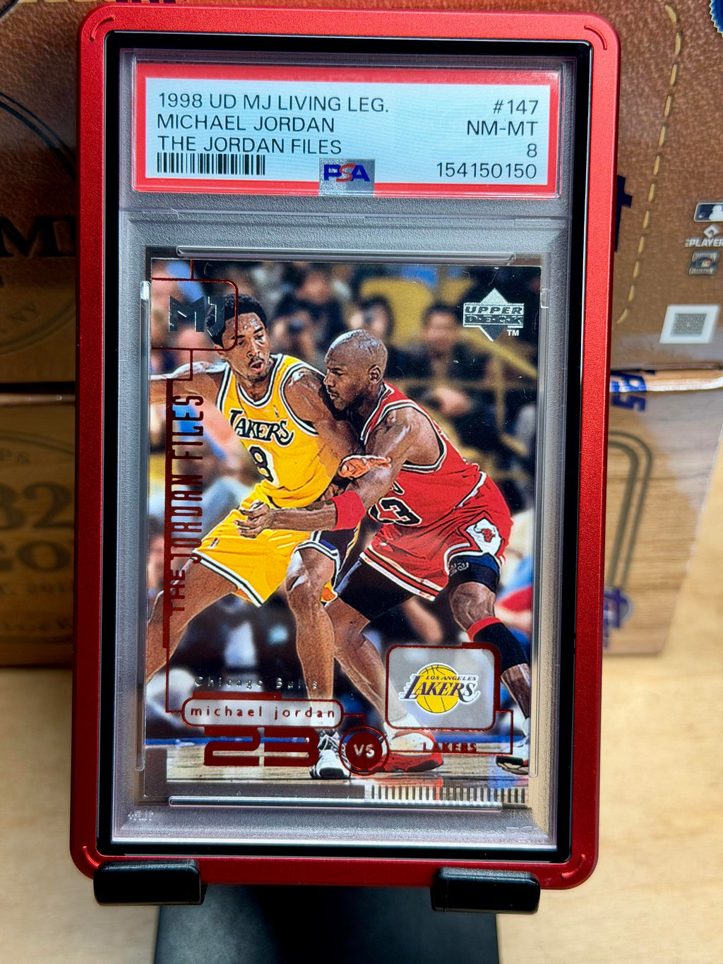 1998 Upper Deck Michael Jordan Living Legend #147 Michael Jordan PSA 8