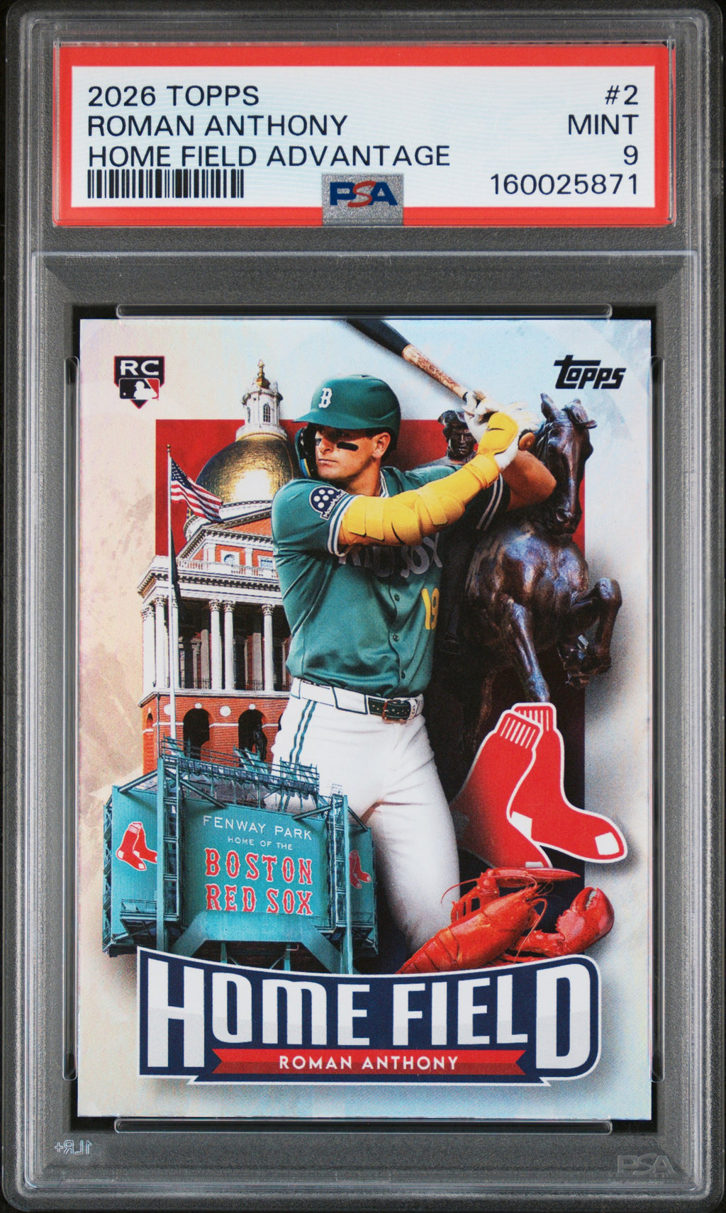 2026 Topps Home Field Advantage #2 Roman Anthony PSA 9