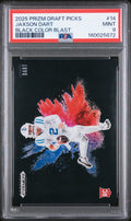 2025 Panini Prizm Draft Picks Black Color Blast #14 Jaxson Dart PSA 9