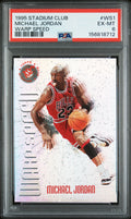 1995 Stadium Club Warp Speed #WS1 Michael Jordan Warp Speed PSA 6