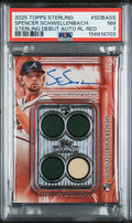 2025 Topps Sterling Spencer Schwellenbach Sterling Debut Auto Red PSA 7 # /5