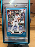 2009 Bowman #9 Chipper Jones Blue #/500 With Case