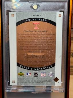 2005 Upper Deck Sweet Spot Classic #CM-NR1 Nolan Ryan Materials