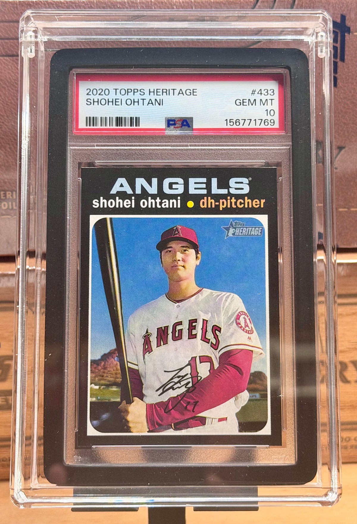 2020 Topps Heritage #433 Shohei Ohtani PSA 10 +Case Included