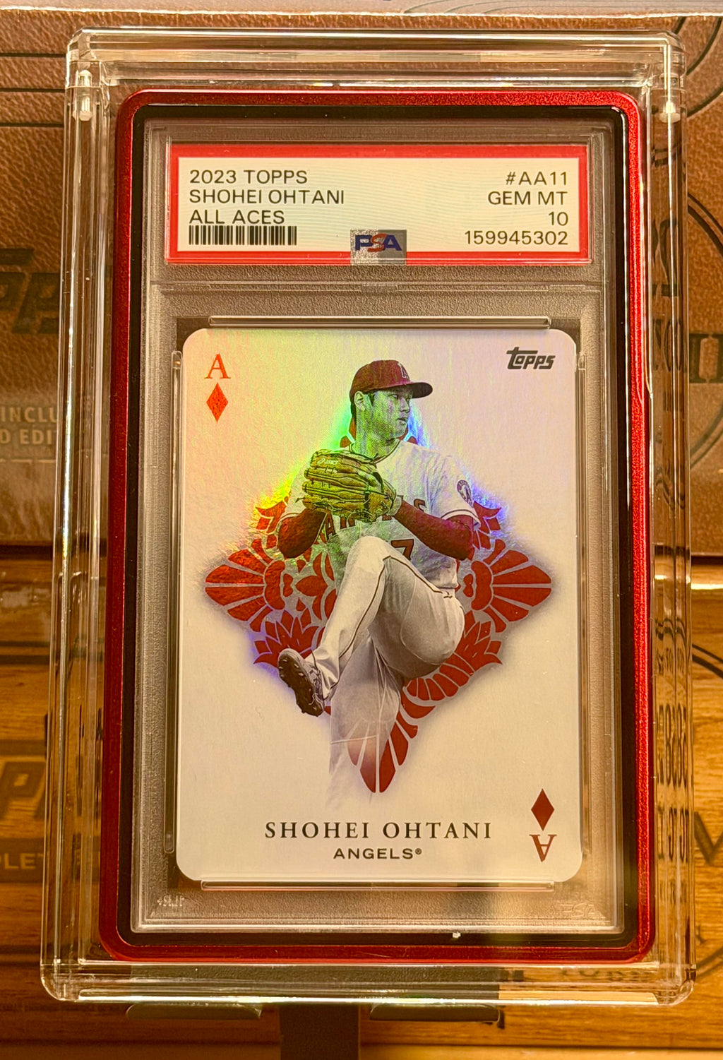 2023 Topps All Aces #AA11 Shohei Ohtani All Aces PSA 10 + CASE