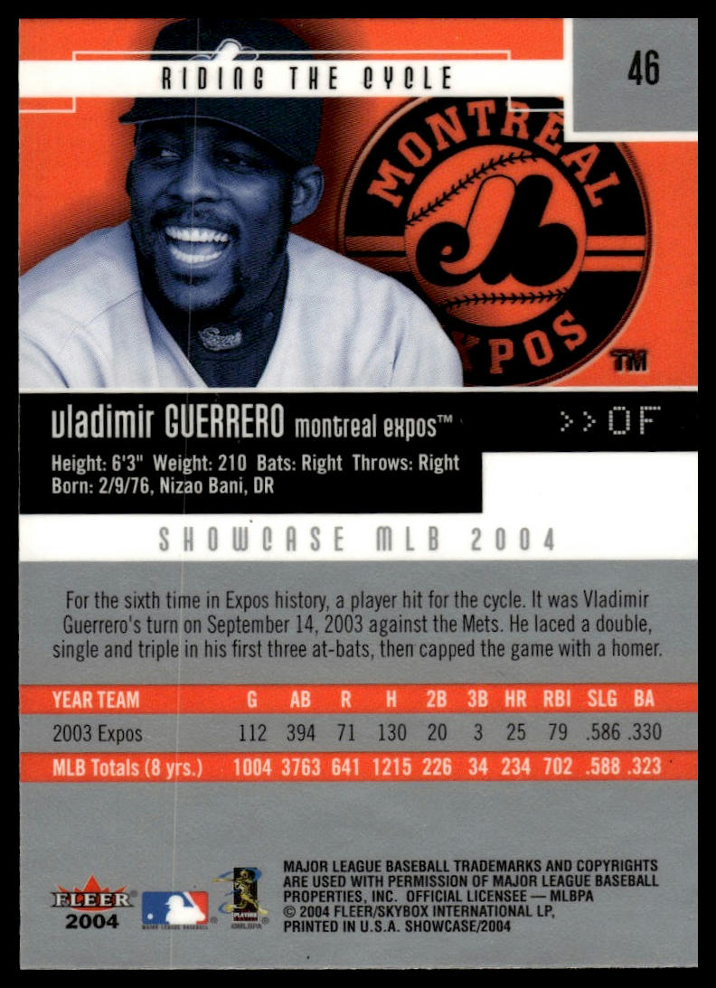 2004 Fleer Showcase #46 Vladimir Guerrero