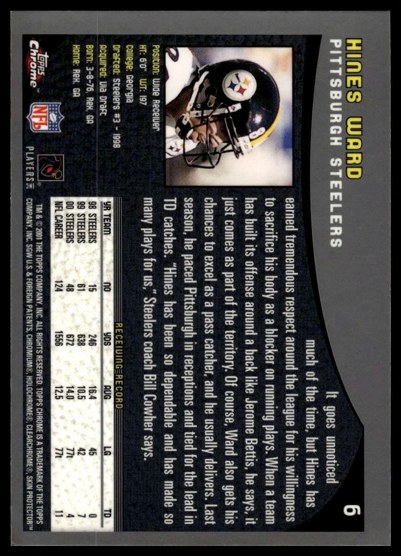2001 Topps Chrome #6 Hines Ward