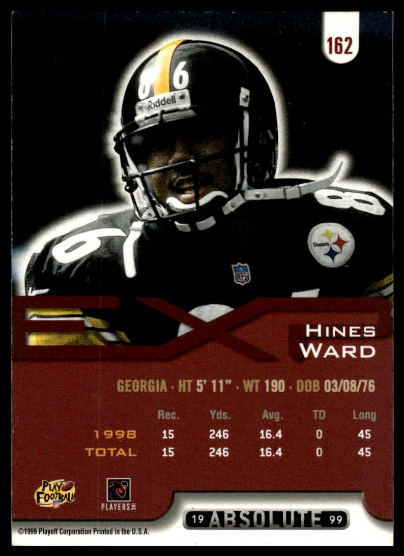 1999 Playoff Absolute EXP #162 Hines Ward