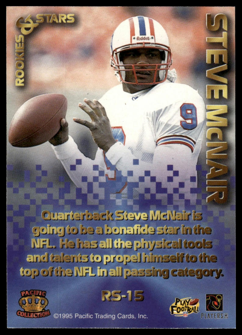 1995 Pacific Triple Folders #RS-15 Steve McNair Rookies and Stars