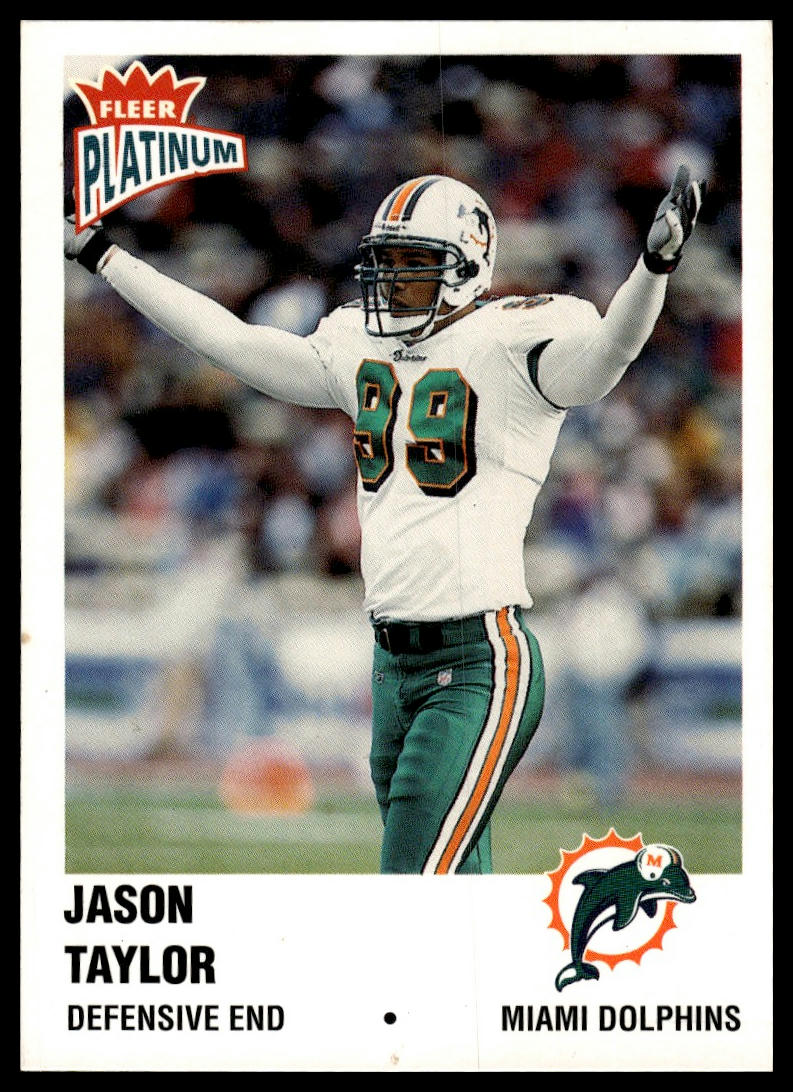 2003 Fleer Platinum #149 Jason Taylor Finish #/100