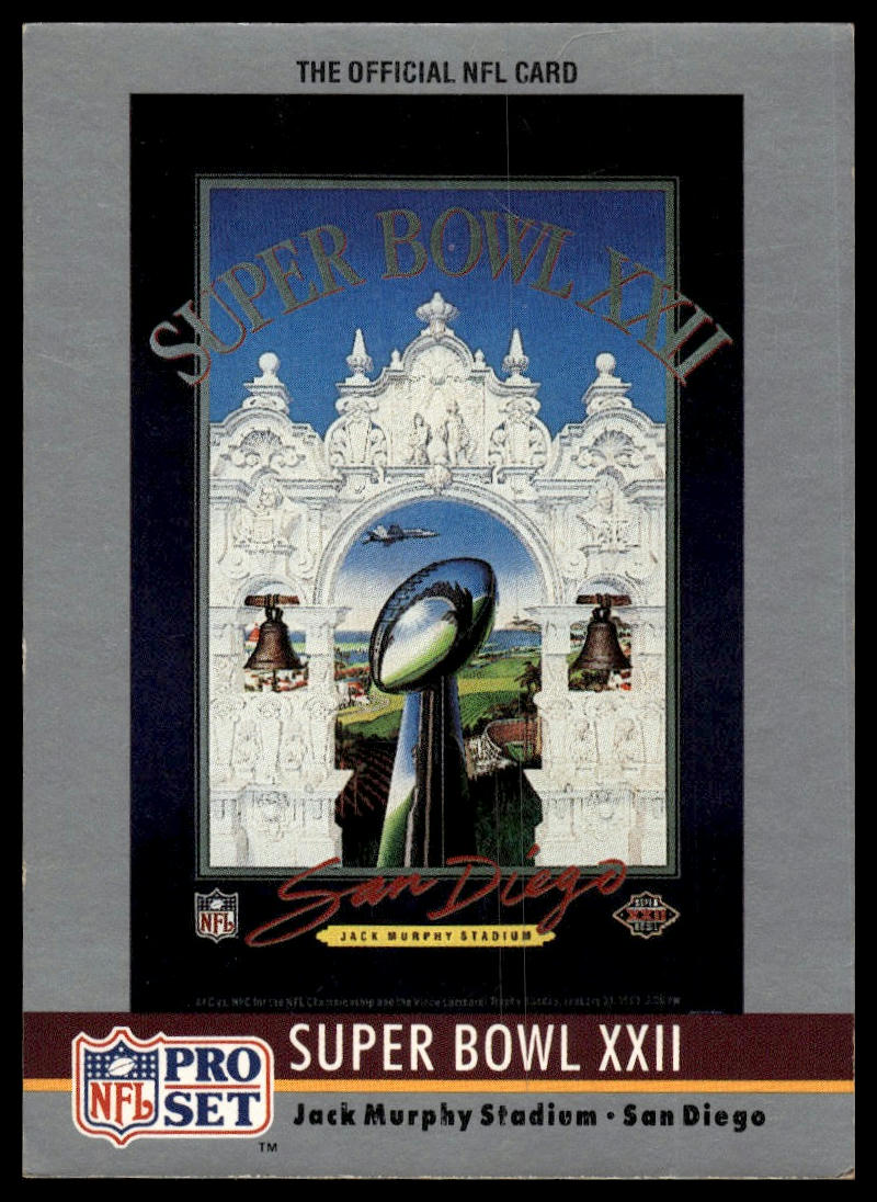 1990 Pro Set #22a Super Bowl XXII SBXXII, Super Bowl Collectibles