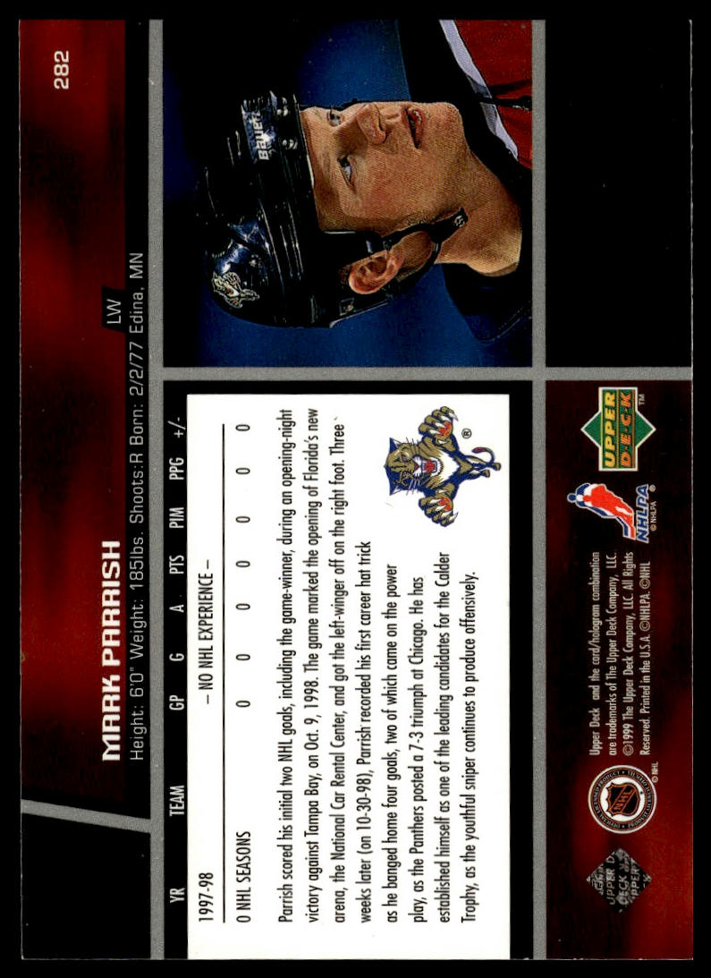1998-99 Upper Deck #282 Mark Parrish