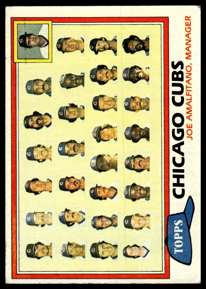 1981 Topps #676 Chicago Cubs / Joe Amalfitano