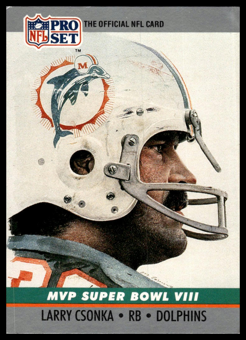 1990 Pro Set #8 Larry Csonka Super Bowl MVP Collectibles
