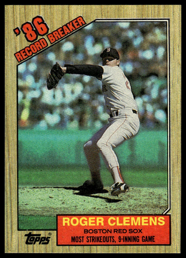 1987 Topps #1 Roger Clemens